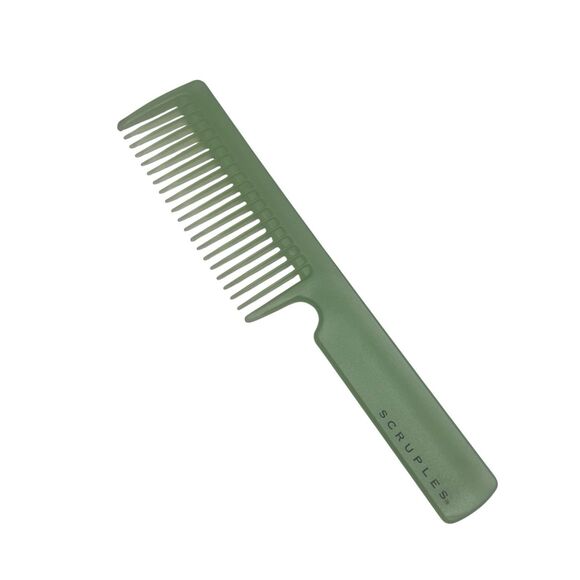 Scruples Mint Green Wide Tooth Hair Comb Detangle & Style 8"L Logo Vintage - Picture 1 of 5